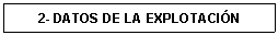 Cuadro de texto: 2- DATOS DE LA EXPLOTACIN